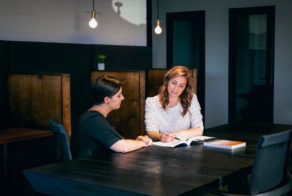 Audrey Tremblay en accompagnement d'une cliente